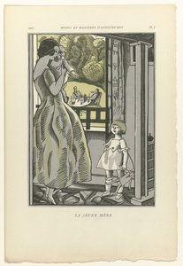 Móda a manýry dneška, 1922, Pl. 1: Mladá matka od Fernand Siméon