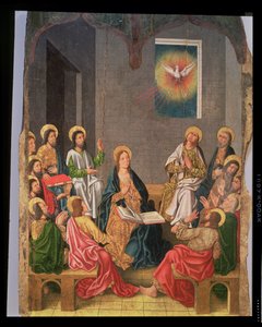 Letnice (olej na panelu) od Fernando (workshop of) Gallego