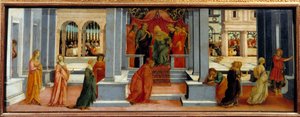 Ester zvolená králem Assuerem Esther, sestřenice a adoptivní dcera Judeena Mardochee (nebo Mordekhai nebo Mordechai) je vybrána králem Assuerus (Xerxes I.) jako královna Persie kvůli její kráse v Susa. Obraz od Filipínce Lippiho (1457-1504) 1480 Ne. 0,47 od Filippino Lippi