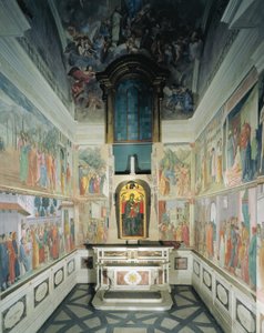 Itálie, Florencie, kostel Santa Maria del Carmine, kaple Brancacci od Filippino Lippi