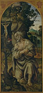 Sv. Jeroným v pokání, kolem roku 1480 od Filippino Lippi