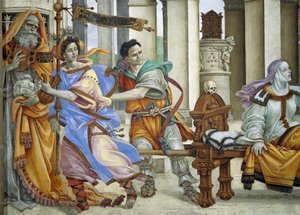 Svatý Jan Evangelista oživuje Drusianu od Filippino Lippi