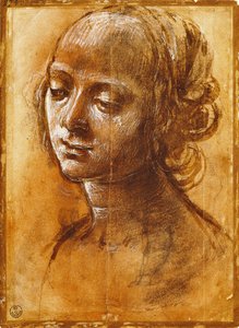 Ženská postava, od Filippino Lippi (1457-cca 1504), kresba od Filippino Lippi