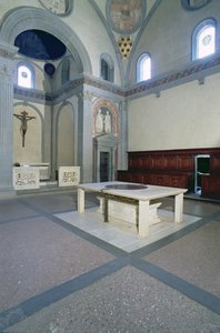 Pohled do interiéru, postaven kolem 1420-29 od Filippo Brunelleschi