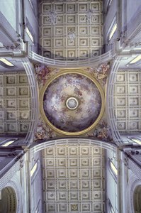 Pohled do interiéru kupole, postavené v letech 1425-46 od Filippo Brunelleschi