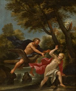 Jupiter na orlu, kolem 1643-94 (olej na plátně)