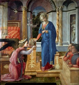 Obraz Zvěstování od Filippa Lippiho (asi 1406-1469) Římská galerie Barberini