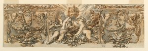 Kresba, Výzdoba vlysu, asi 1770 od Filippo Marchionni