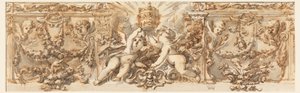 Kresba, Výzdoba vlysu, asi 1770 od Filippo Marchionni