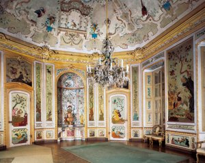 Lovecký zámeček Stupinigi, Turín, Itálie, c. 1729 (foto)