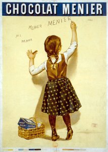 Francouzská reklama na čokoládu „Menier“, konec 19. století (plakát)