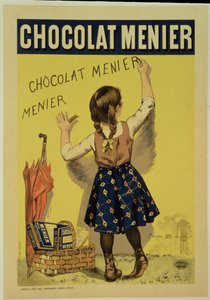 Reprodukce reklamního plakátu na čokoládu Menier, 1893