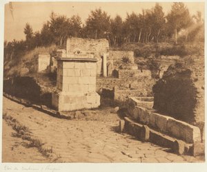 Ulice hrobek, Pompeje od Firmin Eugène Le Dien