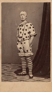 Portrét klauna,c. 1863 (foto) od Fisher Brothers