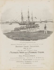 Yankee Ship and a Yankee Crew (Notový obal) od Fitz Henry Lane