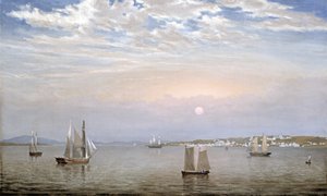 Castine Harbour and Town, 1851 od Fitz Henry Lane