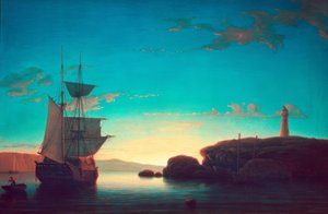 Light House v Camdenu, Maine od Fitz Henry Lane