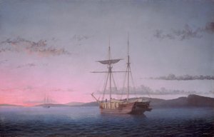 Lumber Schooners na večer na Penobscot Bay od Fitz Henry Lane