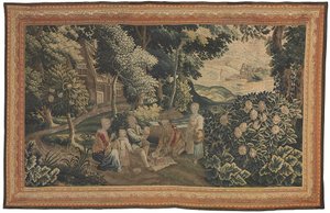 Vlámská pastorální tapiserie, počátek 18. století (textil) od Flemish School