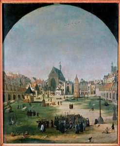 Hřbitov a kostel Neviňátek od Flemish School