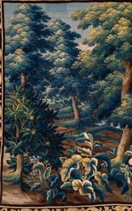 Vlámský gobelín. Konec 17. století. Majetek kostela Sint-Walburgakerk Oudenaarde (Dekenij van de Sint-Walburga). od Flemish School