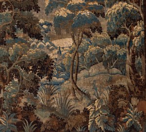 Vlámský gobelín. vydržet. Konec 17.-začátek 18. století. Majetek kostela Sint-Walburgakerk Oudenaarde (Dekenij van de Sint-Walburga). od Flemish School