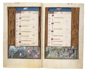 Folia z Rothschildovy knihy hodin, Gent nebo Bruggy, kolem roku 1505 od Flemish School