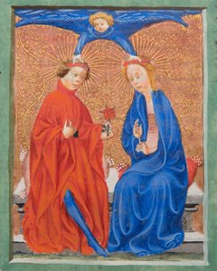 MS Gen1111 f.210 Saint Cecilia and Saint Valerian, ilustrace z Legenda Aurea od Jacobuse de Voragine, c.1405-10 od Flemish School