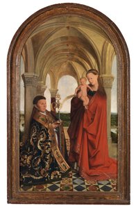 Madonna s Petrusem Wijtsem (olej na panelu) od Flemish School