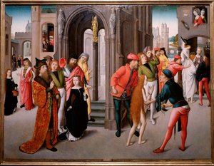 Umučení svaté Kateřiny Alexandrijské (malba od Flemish School