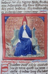 Paní Gen 1111 Page z Legenda Aurea, Bruggy, kolem 1400-10 od Flemish School