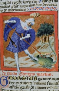 Paní Gen 1111 Page z Legenda Aurea, Bruggy, kolem 1400-10 od Flemish School