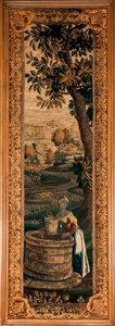 Palác (Hrad Eu). Muzeum (Louis-Philippe Museum of the Eu castle). Vlámský gobelín. 18. století. od Flemish School