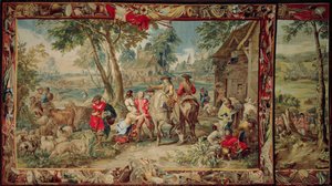 Drancování, ze série Vojenská věda, Workshop of Judocus de Vos, c.1715-24 od Flemish School