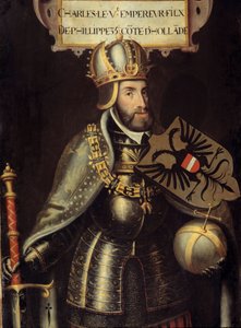 Portrét na nohou Karla V od Flemish School