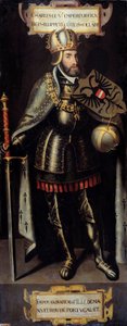 Portrét Karla V. (1500-1558) španělského krále, císaře Svaté říše římské. Malba vlámské školy