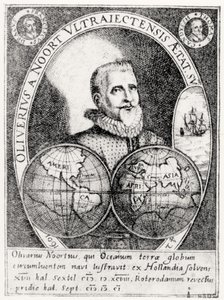 Portrét Olivera Noorta (1558-1627) ve věku 42 let od Flemish School
