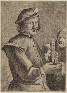 Portrét usmívajícího se mladého muže od Flemish School