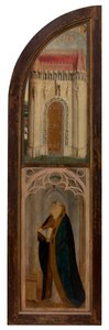 Pravý panel Madonna a Petrus Wijts (olej na panelu) od Flemish School