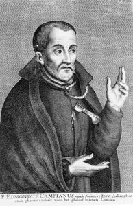 Saint Edmund Campion, podle tisku Jacquese Neeffse od Flemish School