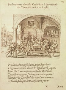 Pronásledování anglických katolíků kalvinistickými protestanty od Flemish School
