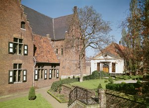 Pohled na dům abatyše, refektář a kolej (viz také 208606, 375105, 375106 & 375107) od Flemish School