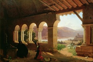 Johanka z Arku (1412-31) Konzultující s poustevníkem na misi, kterou musí splnit, v Ermitáži Vaucouleurs, 1819