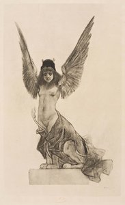 Sfinga ženského pohlaví nebo Paralelní od Félicien Rops