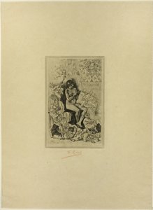 Frontispis pro Rimes de Joie od Félicien Rops