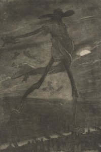 Satan setí koukol Satan secí koukol. od Félicien Rops