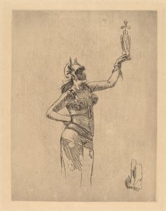 Falconer La fauconniere. od Félicien Rops