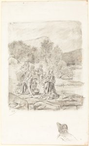 Pračky, kolem 1884-1887. od Félicien Rops