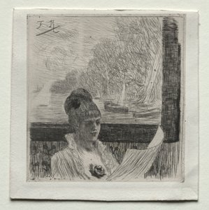 Mladá žena od Félicien Rops