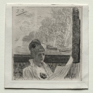 Mladá žena. od Félicien Rops
